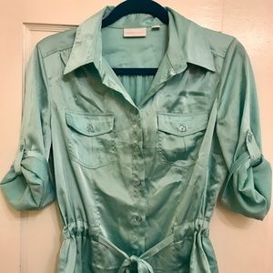 Sky Blue Silk Blouse from New York and Company